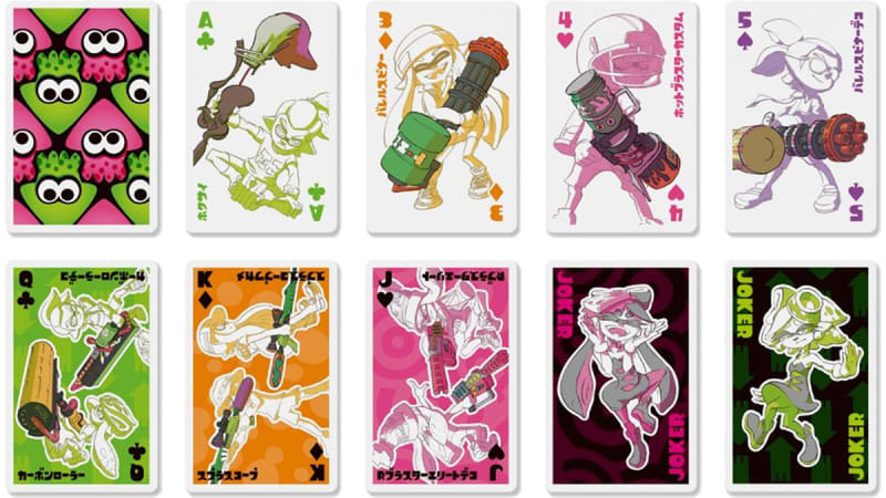 Playing Cards Splatoon Squid Nintendo Official Site